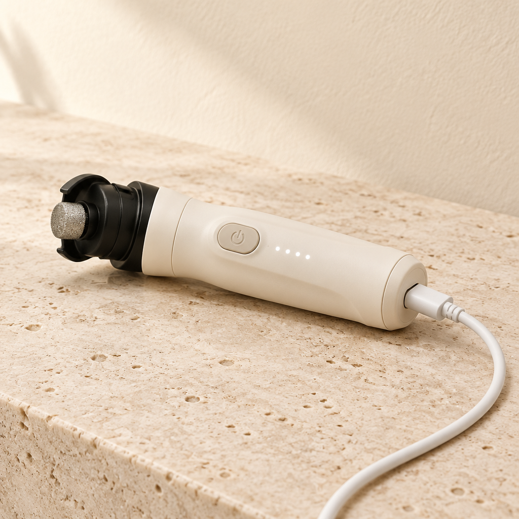 Ars Care Quiet Nail Grinder charging naturally on stone