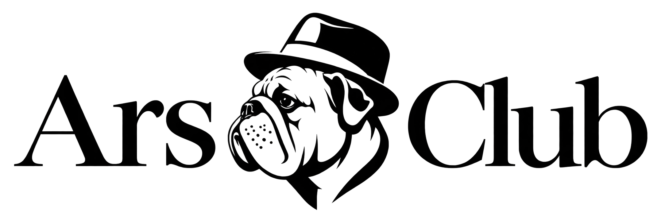 Ars Club logo — bulldog in hat