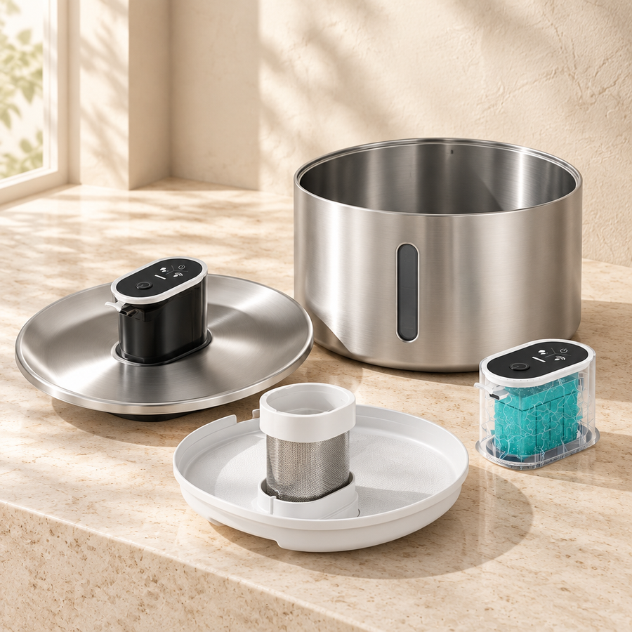 Easy-care components of the Ars Flow Classic Fountain